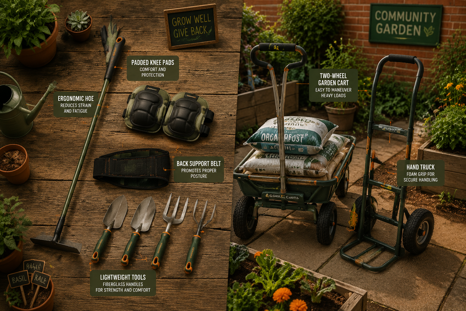 Safe Heavy Lifting Techniques for Urban Community Gardeners 3 Are There Lightweight Alternatives to Heavy Gardening Tools