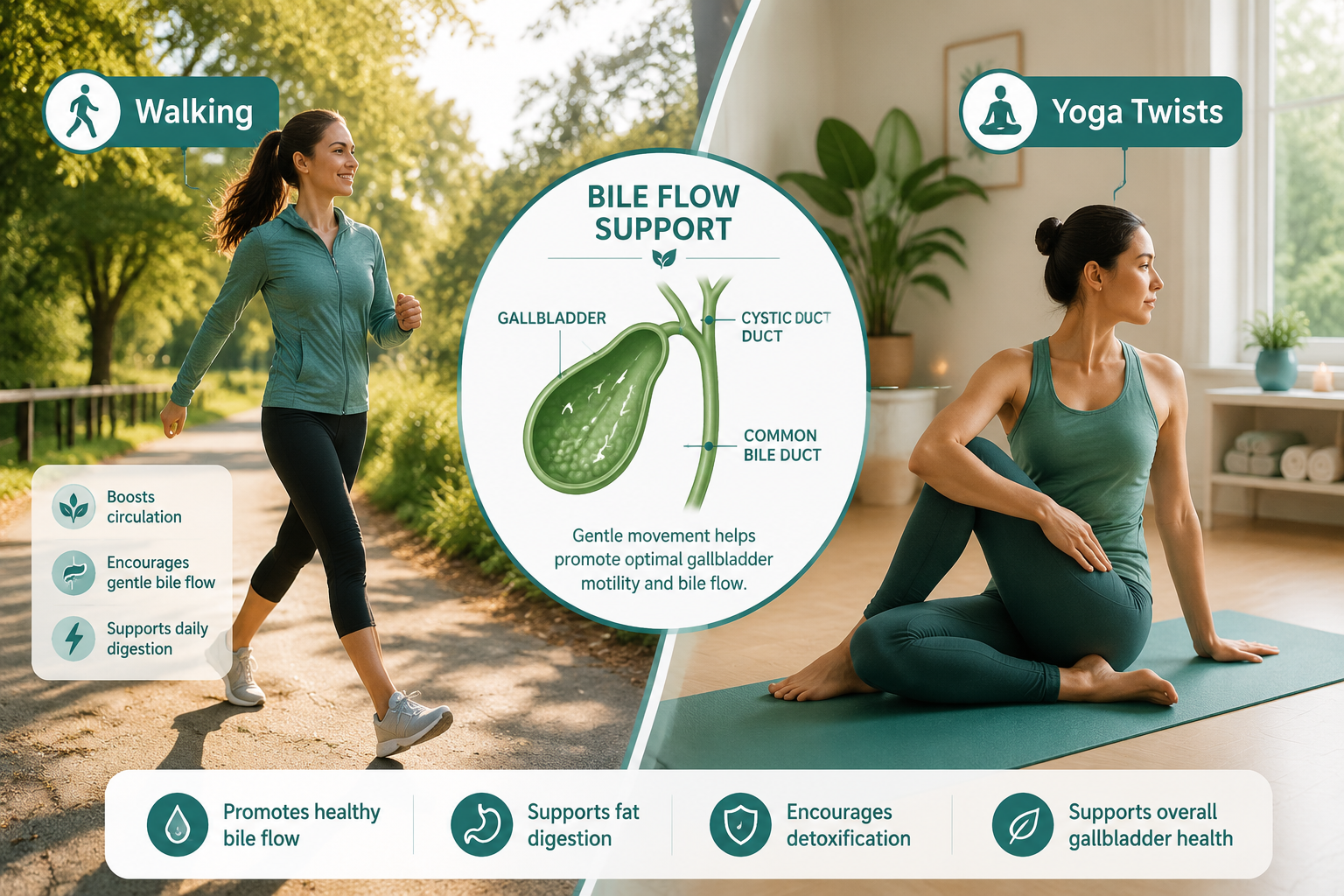 Gentle Exercises for Sluggish Gallbladder Motility: A Complete Guide 2 What Exercises Help Gallbladder Function Without Hurting You