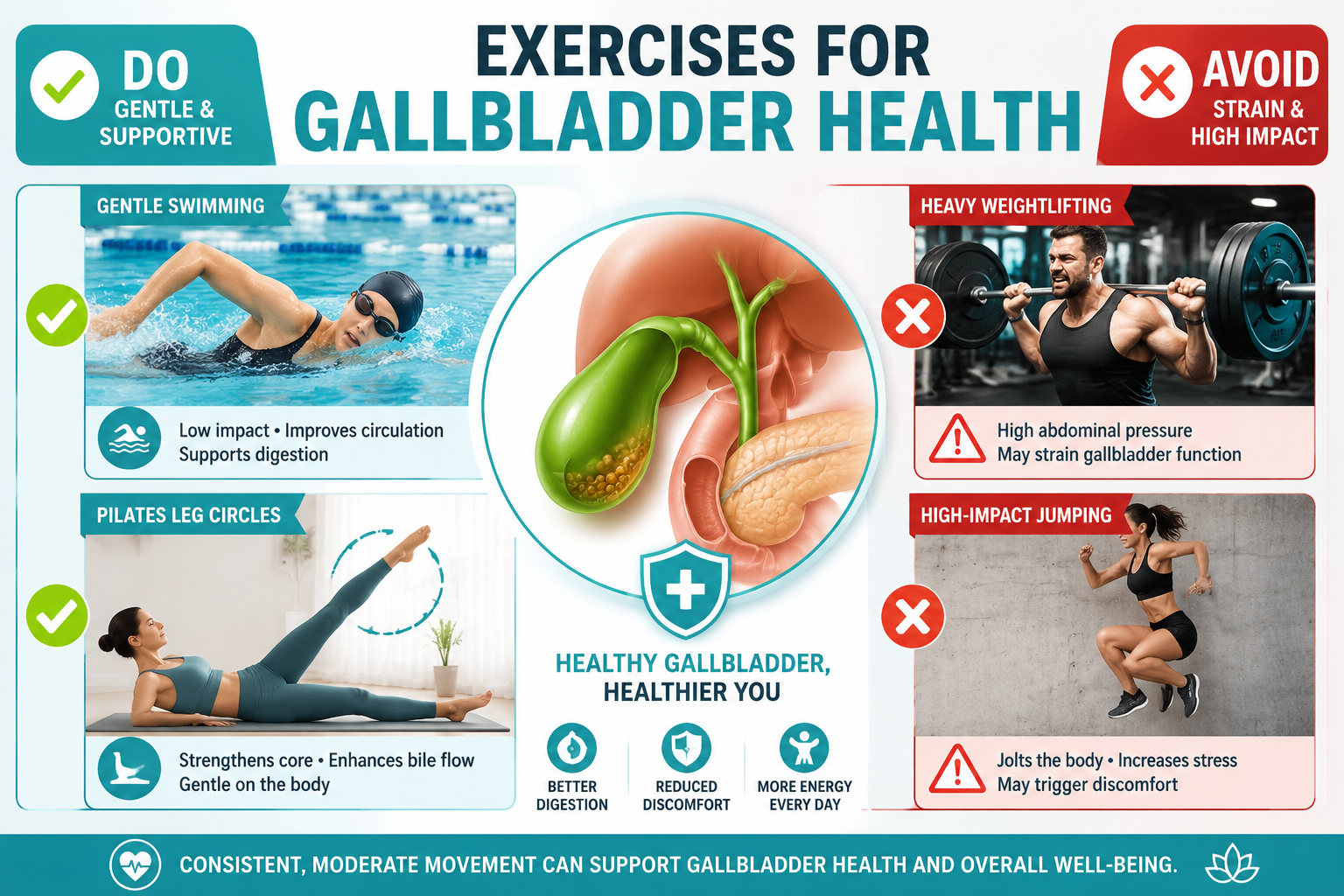 Gentle Exercises for Sluggish Gallbladder Motility: A Complete Guide 3 Are There Specific Exercises for People Who Have Had Gallbladder Surgery