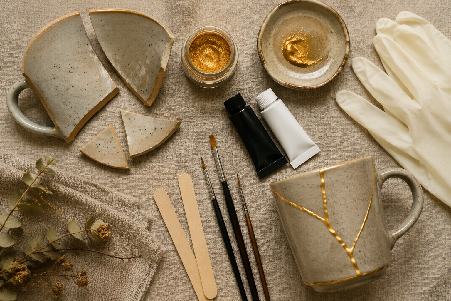 The Art of Kintsugi for Beginners: Repairing Broken Ceramic Mugs with Gold Mica 2 Can I Use Kintsugi to Fix Any Type of Ceramic or Just Certain Kinds