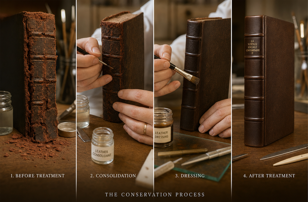 Restoring Leather Bookbindings: How to Stop Red Rot and Crumbling 2 What Tools and Materials Do You Need to Stop Leather Book Decay?